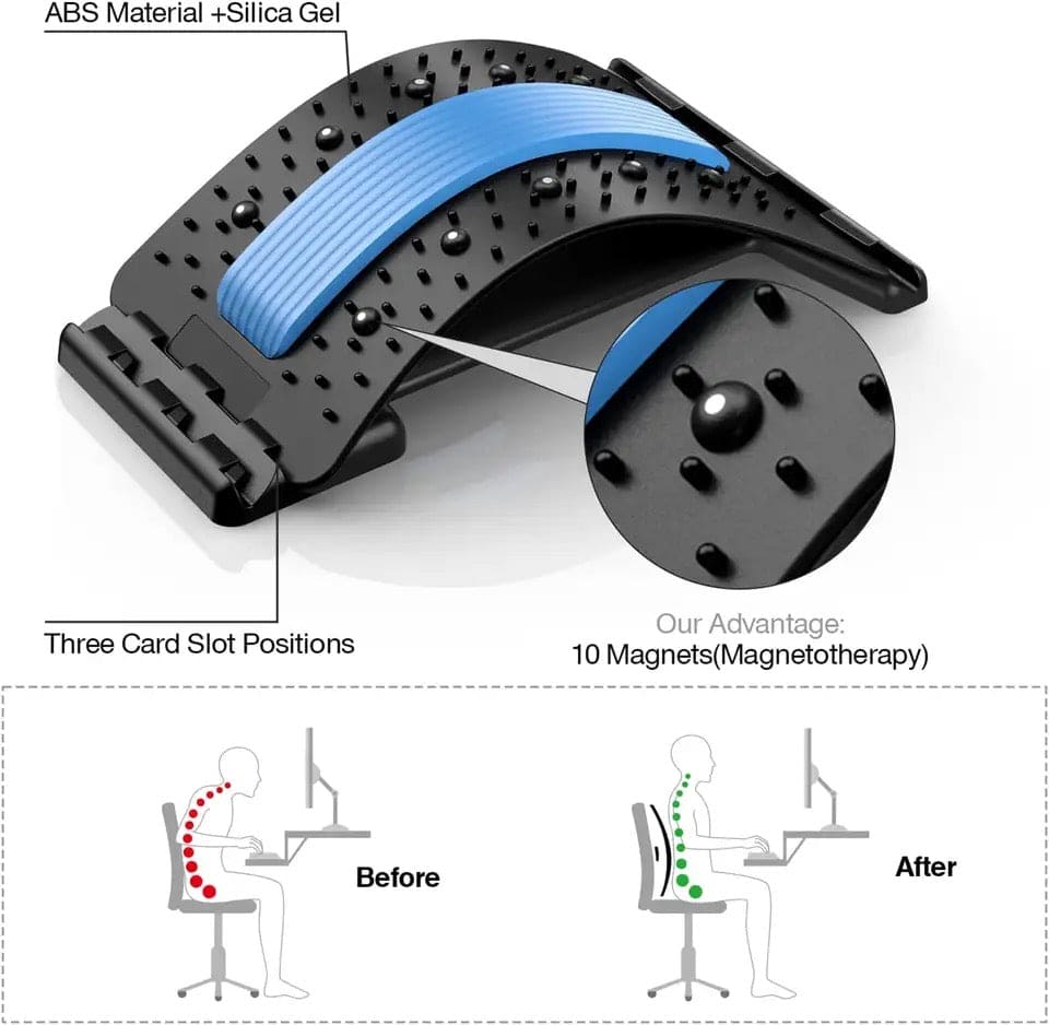 Magnetic Back Stretcher, Magic Back Support Spine Stretcher with Foam Pad, Back Massager Stretcher, Multi Level Back Stretcher, Back Stretching Device, Back Massager for Bed, Magic Stretch Fitness Lumbar Support, Spinal Curve Back Stretcher Magnetic Back Stretcher, Magic Back Support Spine Stretcher with Foam Pad, Back Massager Stretcher, Multi Level Back Stretcher, Back Stretching Device, Back Massager for Bed, Magic Stretch Fitness Lumbar Support, Spinal Curve Back Stretcher